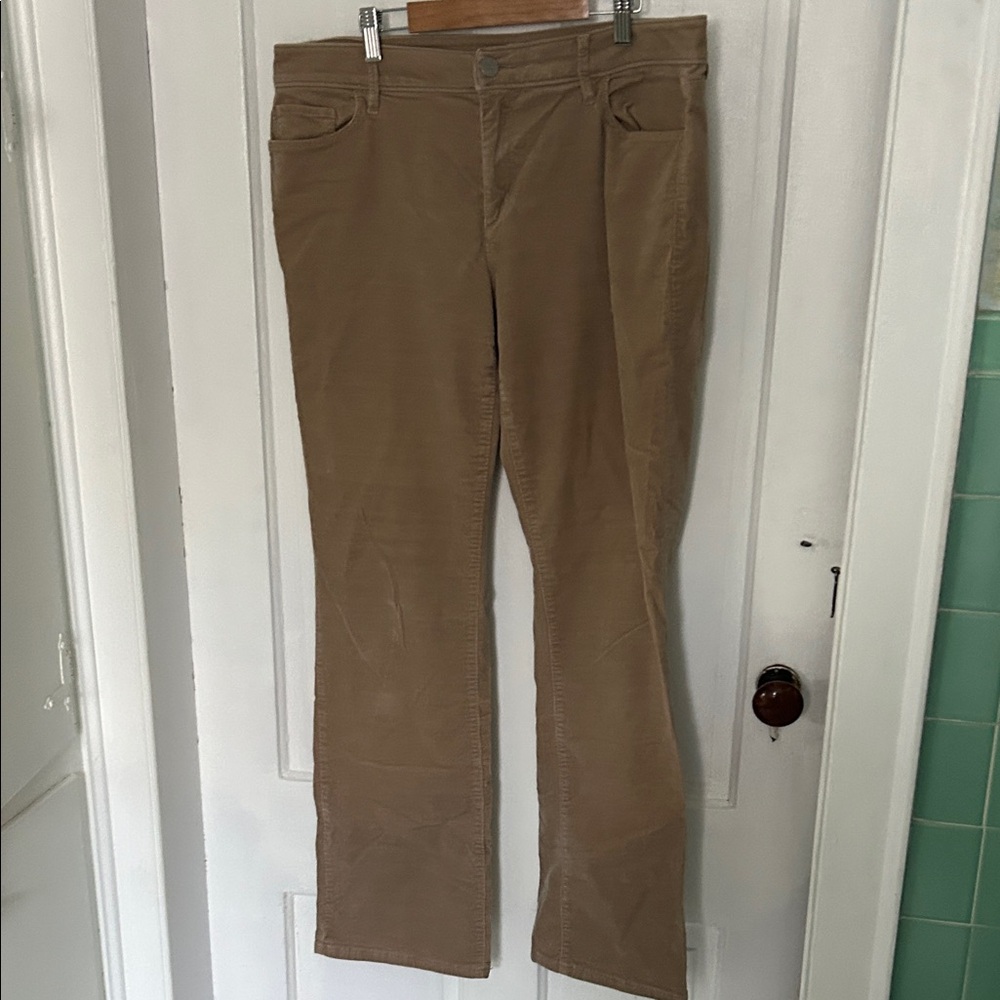 LOFT Beige Corduroy Trousers